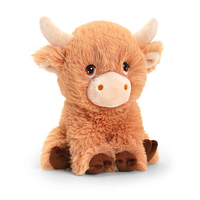 Keel Toys SE1777 Keeleco Kráva vysokohorská - ekoplyšová hračka 18 cm