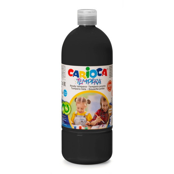 Tempera prémiové kvality 1000ml - černá