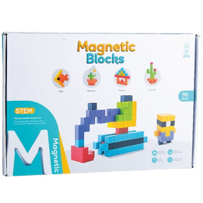 Magnetická stavebnice 3D - 96ks - 3+1 zdarma