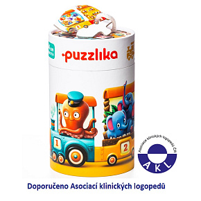 Puzzlika 13050 Vlak 94 cm  - naučné puzzle 20 dílků