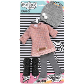 Guca P860 obleček pro panenku PENELOPE velikosti 34 cm s botičkami