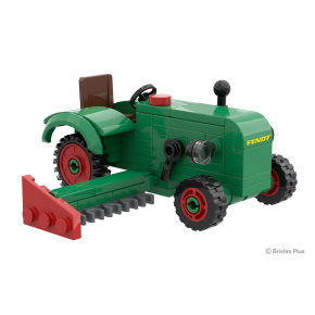 BRIXIES Plus 222.704 Fendt Dieselross F28 Classic Club Collection - historický traktor s žací lištou, 1:32, 74 k