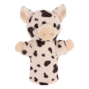 Keel Toys SE3077-6 Keeleco Prasátko - eko plyšový maňásek na ruku 27 cm