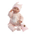 Llorens 74108 NEW BORN - realistická panenka miminko se zvuky a měkkým látkovým tělem - 42 cm