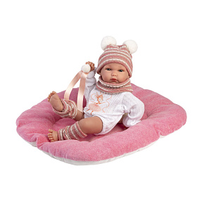 Llorens 63512 NEW BORN HOLČIČKA - realistická panenka miminko s celovinylovým tělem - 35 cm