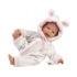 Llorens 63312 LITTLE BABY - realistická panenka miminko s měkkým látkovým tělem - 32 cm