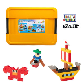 Stavebnice malý architekt - Pirátský box 335ks