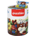 Puzzlika 14231 Výroba džínů - naučné dějové puzzle 15 dílků