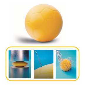 Androni Sportovní míč RESISTANT - průměr 20 cm, žlutý