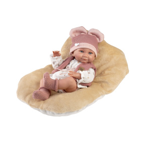Llorens 73816 NEW BORN HOLČIČKA - realistická panenka miminko s celovinylovým tělem - 40 cm