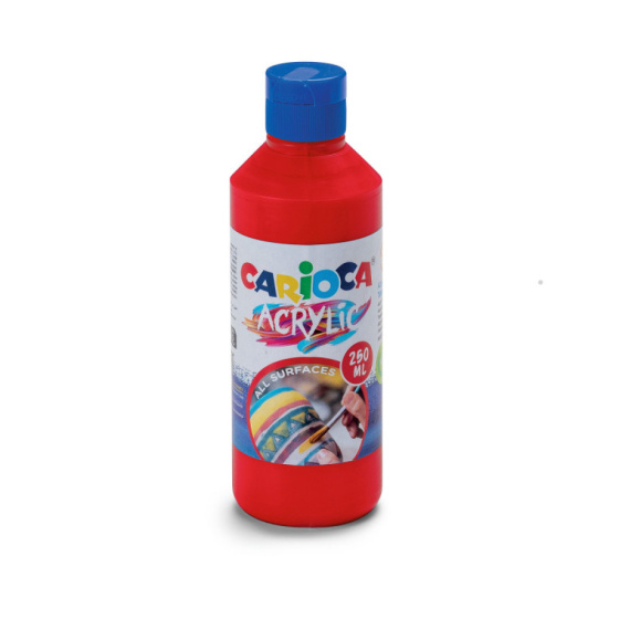 Akrylová tempera prémiové kvality 250ml - červená