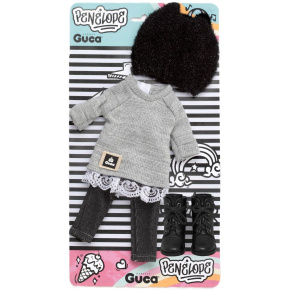 Guca P858 obleček pro panenku PENELOPE velikosti 34 cm s botičkami