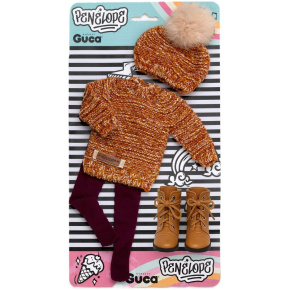 Guca P859 obleček pro panenku PENELOPE velikosti 34 cm s botičkami