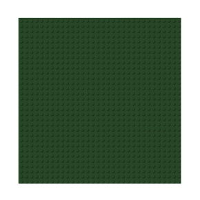BRIXIES Plus 225.023 Základní podložka na stavění - tmavě zelená 25,5 x 25,5 cm