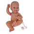 Llorens 738AB NEW BORN HOLČIČKA - realistická panenka miminko s celovinylovým tělem - 40 cm