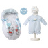 Llorens M844-51 obleček pro panenku miminko NEW BORN velikosti 43-44 cm