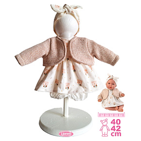 Llorens M740-016 obleček pro panenku miminko NEW BORN velikosti 40-42 cm