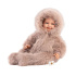 Llorens 74506 NEW BORN - realistická panenka miminko se zvuky a měkkým látkovým tělem - 45 cm