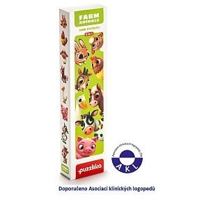 Puzzlika 14781 Domácí zvířátka - naučné puzzle 8 zvířátek - 16 dílků