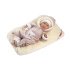 Llorens 74106 NEW BORN - realistická panenka miminko se zvuky a měkkým látkovým tělem - 42 cm
