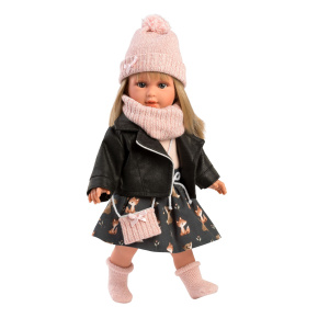 Llorens 54040 CARLA - realistická panenka s měkkým látkovým tělem  - 40 cm