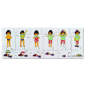 Just Jigsaws 041 Oblékání - dřevěný puzzle set 4 x 12 dílů