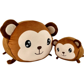 Magic Baby Opice - maminka s mláďátkem - set plyšových hraček 20 a 40 cm
