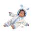 Llorens 63311 LITTLE BABY - spící realistická panenka miminko s měkkým látkovým tělem - 32 cm