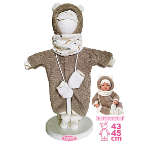 Llorens M844-011 obleček pro panenku miminko NEW BORN velikosti 43-45 cm