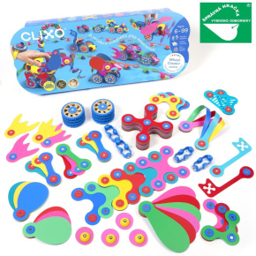 CLIXO Wheel Creator - magnetická stavebnice 72 kusů