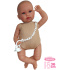 Llorens 636P NEW BORN 2 v 1 - realistická panenka miminko se zvuky a měkkým látkovým tělem - 36 cm