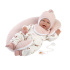 Llorens 74104 NEW BORN - realistická panenka miminko se zvuky a měkkým látkovým tělem - 42 cm