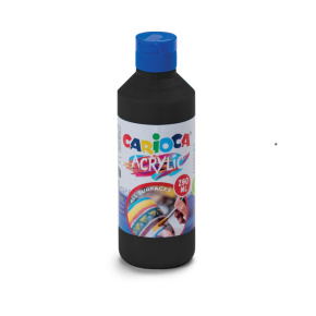 Akrylová tempera prémiové kvality 250ml - černá