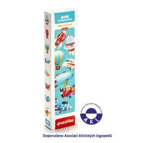 Puzzlika 15283 Letecká doprava - puzzle 8 dopravních prostředků - 16 dílků