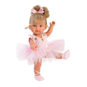 Llorens 28030 VALERIA BALLET - realistická panenka s celovinylovým tělem - 28 cm