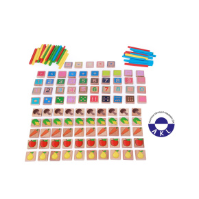 Lucy & Leo 177 Učíme se počítat – dřevěný edukativní set 135 prvků