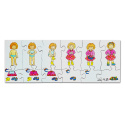 Just Jigsaws 041 Oblékání - dřevěný puzzle set 4 x 12 dílů