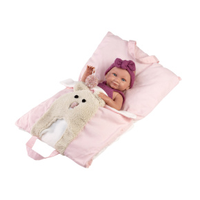Llorens 73812 NEW BORN HOLČIČKA - realistická panenka miminko s celovinylovým tělem - 40 cm