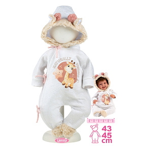 Llorens M844-82 obleček pro panenku miminko NEW BORN velikosti 43-45 cm