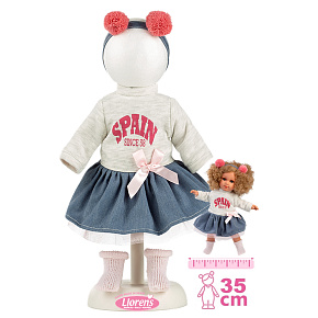 Llorens P535-57 obleček pro panenku velikosti 35 cm s doplňky