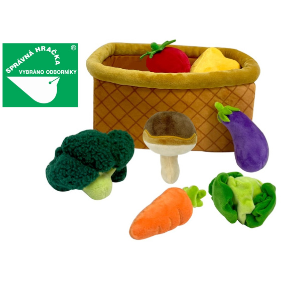Magic Baby Zelenina v košíku - plyšová hračka