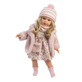 Llorens 54052 LUCIA - realistická panenka s měkkým látkovým tělem  - 40 cm